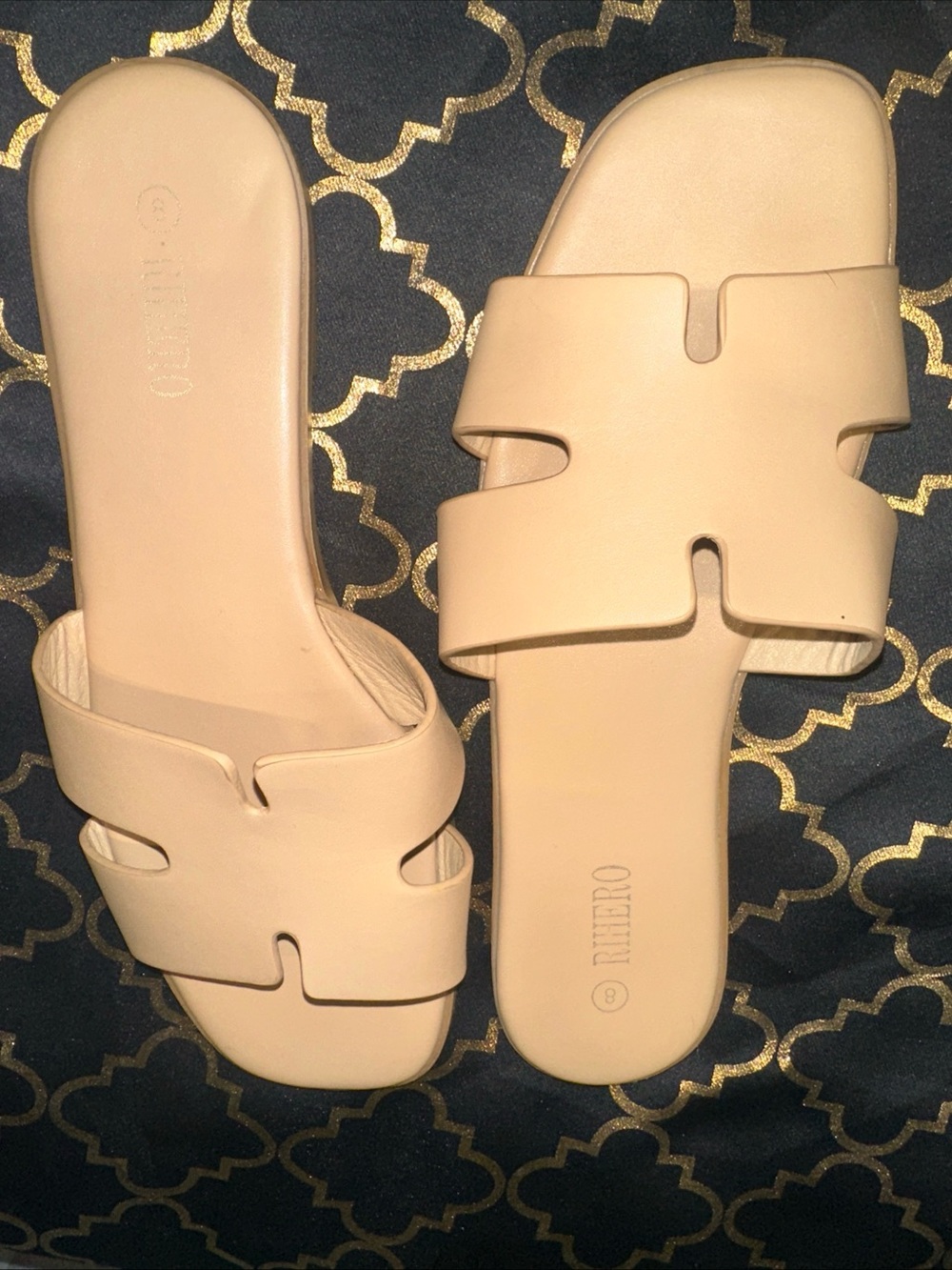 Etro Beige Slide Mules